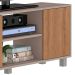Rack para TV até 50 Polegadas Luka 2 PT Fendi e Mel 120 cm