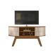 Rack para TV até 55 Polegadas Atlanta 2 Portas Naturale e Off White 136 cm