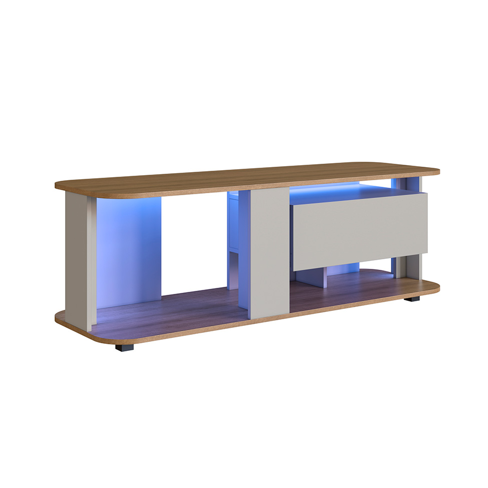 Rack para TV até 55 Polegadas Grace com LED 1 GV Arenas e Mel