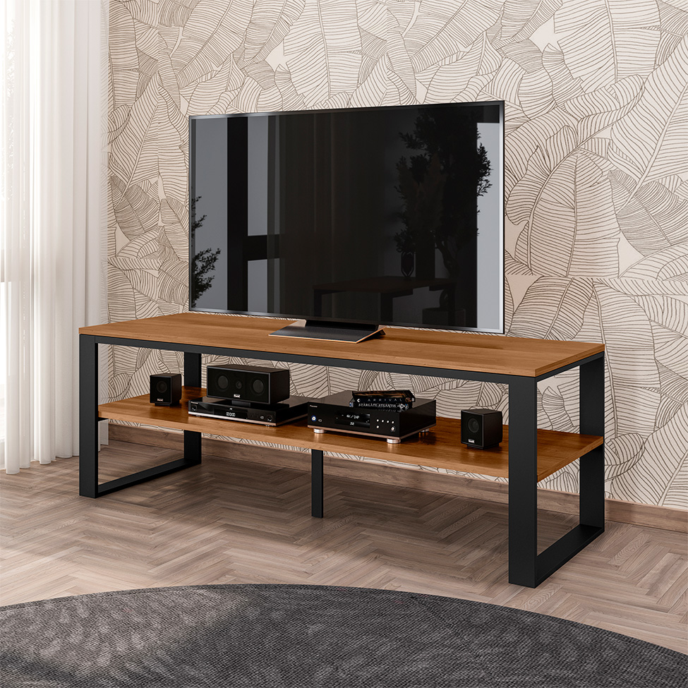 Rack para TV até 55 Polegadas Innovare Preto e Canela 160 cm