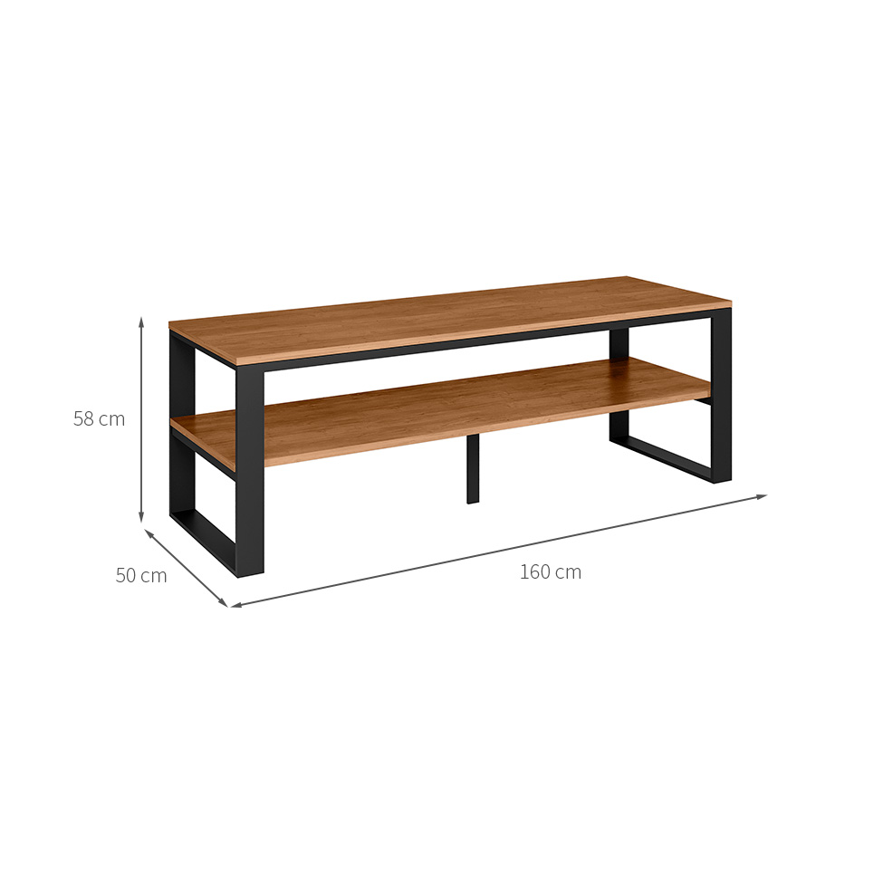 Rack para TV até 55 Polegadas Innovare Preto e Canela 160 cm