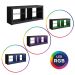 Rack para TV até 55 Polegadas com LED Leo Preto 136 cm