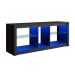 Rack para TV até 55 Polegadas com LED Leo Preto 136 cm