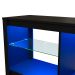 Rack para TV até 55 Polegadas com LED Leo Preto 136 cm