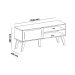 Rack para TV até 60 Polegadas Lotus 1 PT Carvalho e Off White 134 cm