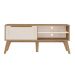 Rack para TV até 60 Polegadas Lotus 1 PT Carvalho e Off White 134 cm