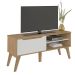 Rack para TV até 60 Polegadas Lotus 1 PT Carvalho e Off White 134 cm