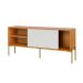 Rack para TV até 60 Polegadas Maelle 100% MDF 1 Porta Freijó e Off White