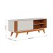 Rack para TV até 60 Polegadas Otawa 1 Porta Off White e Freijó
