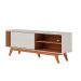 Rack para TV até 60 Polegadas Otawa 1 Porta Off White e Freijó