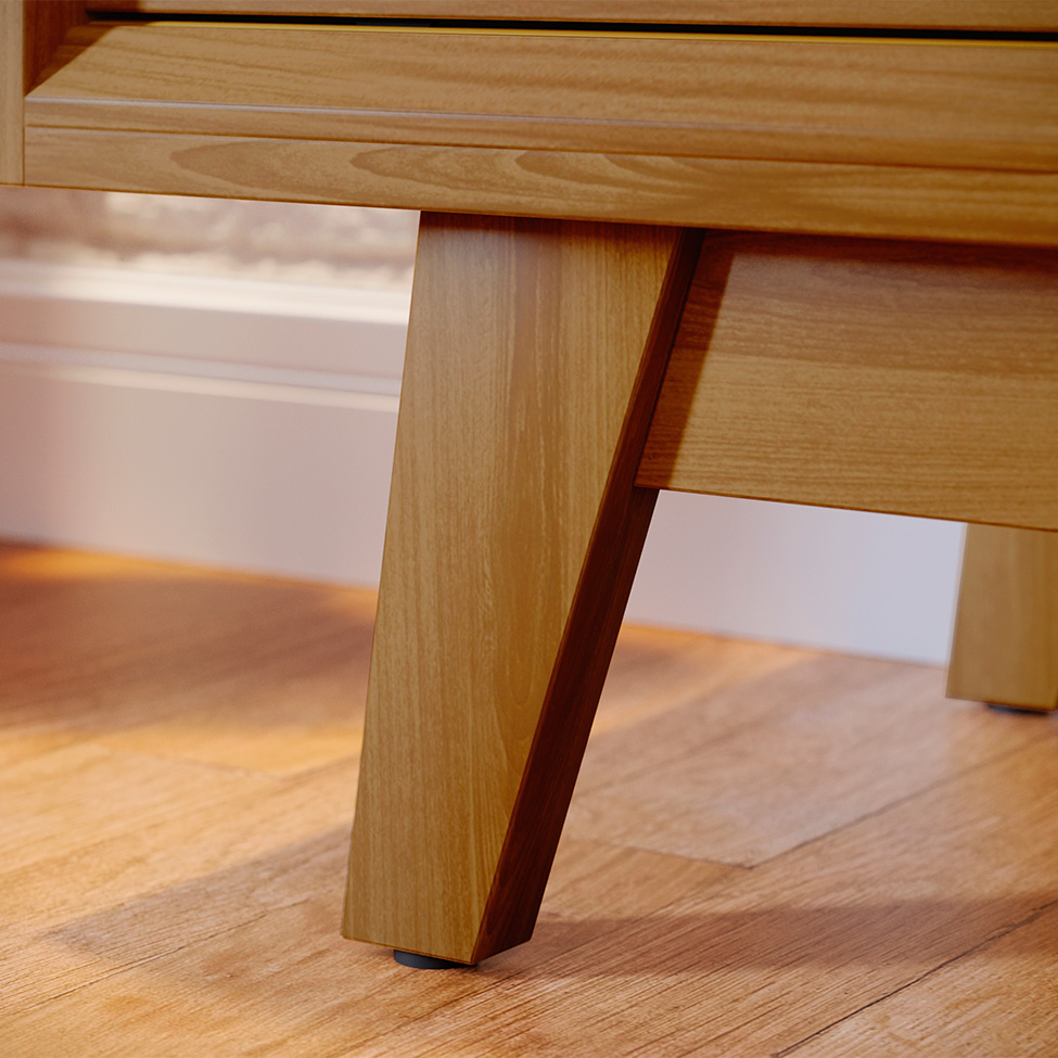 Rack para TV até 65 Polegadas Atlas 2 Portas Cumaru 164 cm