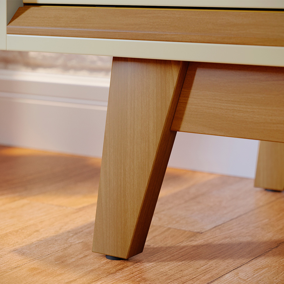 Rack para TV até 65 Polegadas Atlas 2 Portas Opala e Cumaru 164 cm