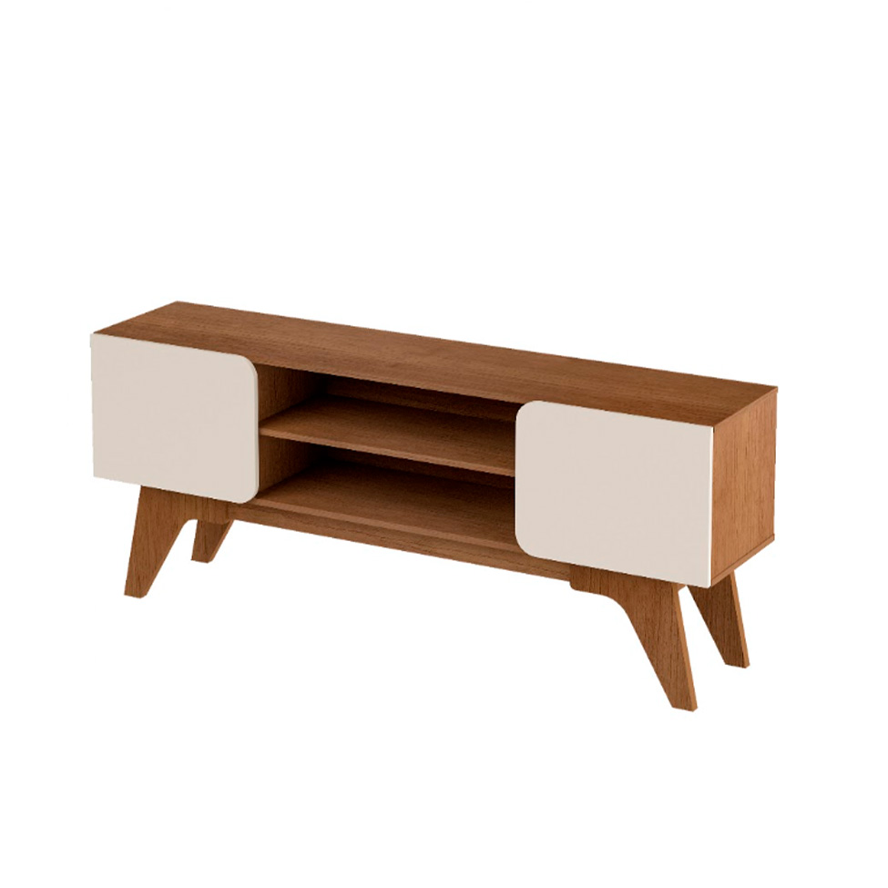 Rack para TV até 65 Polegadas Duetto Cinamomo e Off White