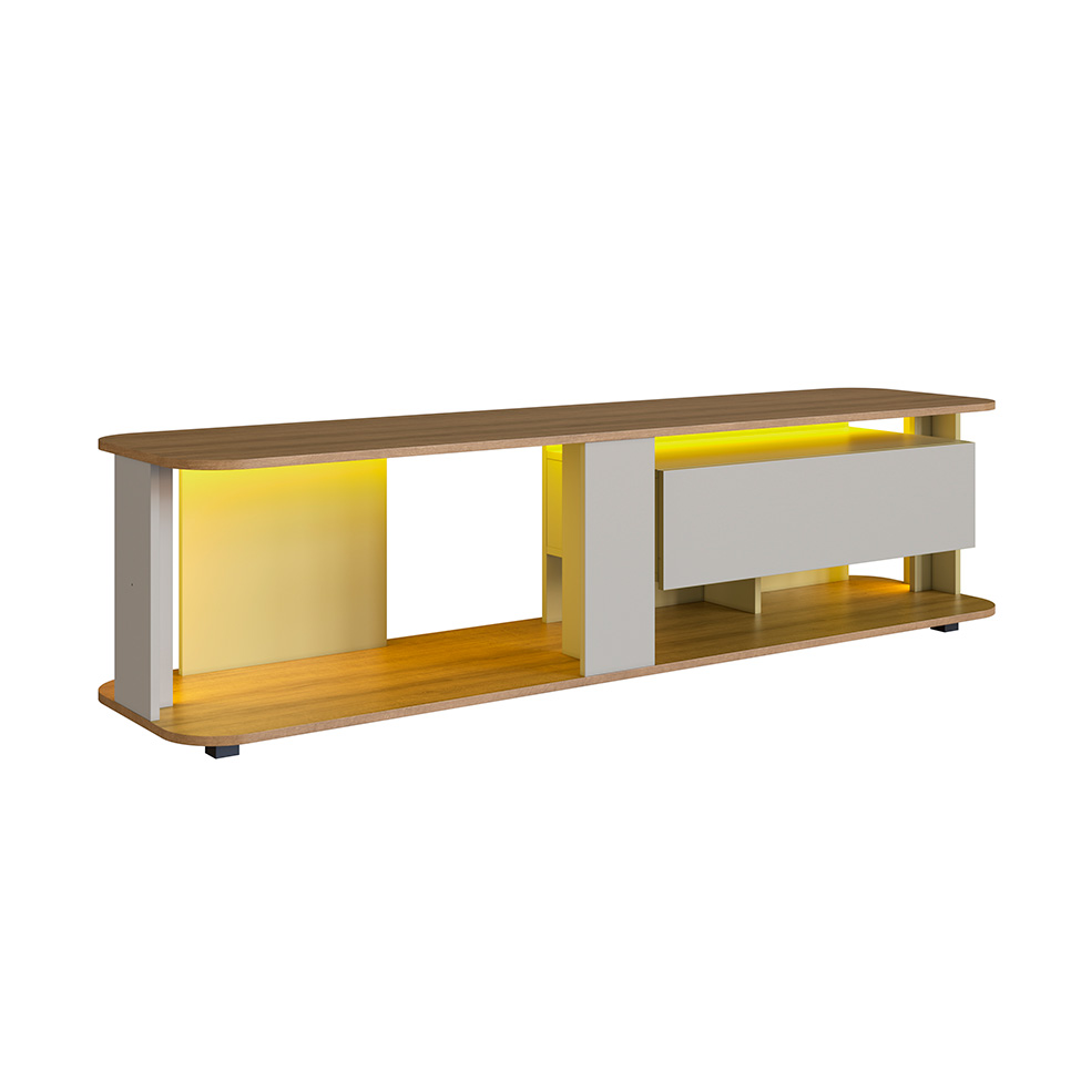 Rack para TV até 65 Polegadas Grace com LED 1 GV Arenas e Mel