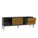 Rack para TV até 65 Polegadas Industrial Dior 1 PT 2 GV Preto 162 cm