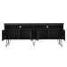 Rack para TV até 65 Polegadas Libery 4 PT Preto 160 cm