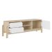 Rack para TV até 65 Polegadas Nature 1 PT 2 GV Naturale e Branco 160 cm