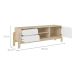 Rack para TV até 65 Polegadas Nature 1 PT 2 GV Naturale e Branco 160 cm