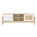 Rack para TV até 65 Polegadas Nature 1 PT 2 GV Naturale e Branco 160 cm