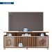 Rack para TV até 65 Polegadas Oasis 1 PT Nogueira e Off White 160 cm