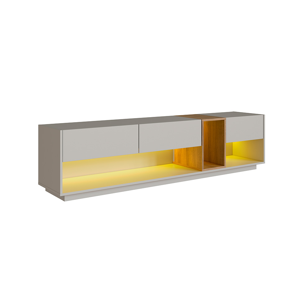 Rack para TV até 65 Polegadas Violet com LED 3 GV Arenas e Mel