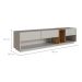 Rack para TV até 65 Polegadas Violet com LED 3 GV Arenas e Mel