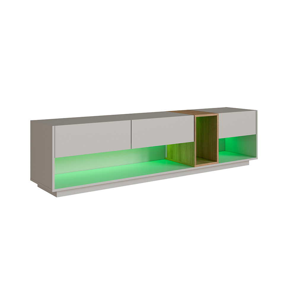 Rack para TV até 65 Polegadas Violet com LED 3 GV Arenas e Mel