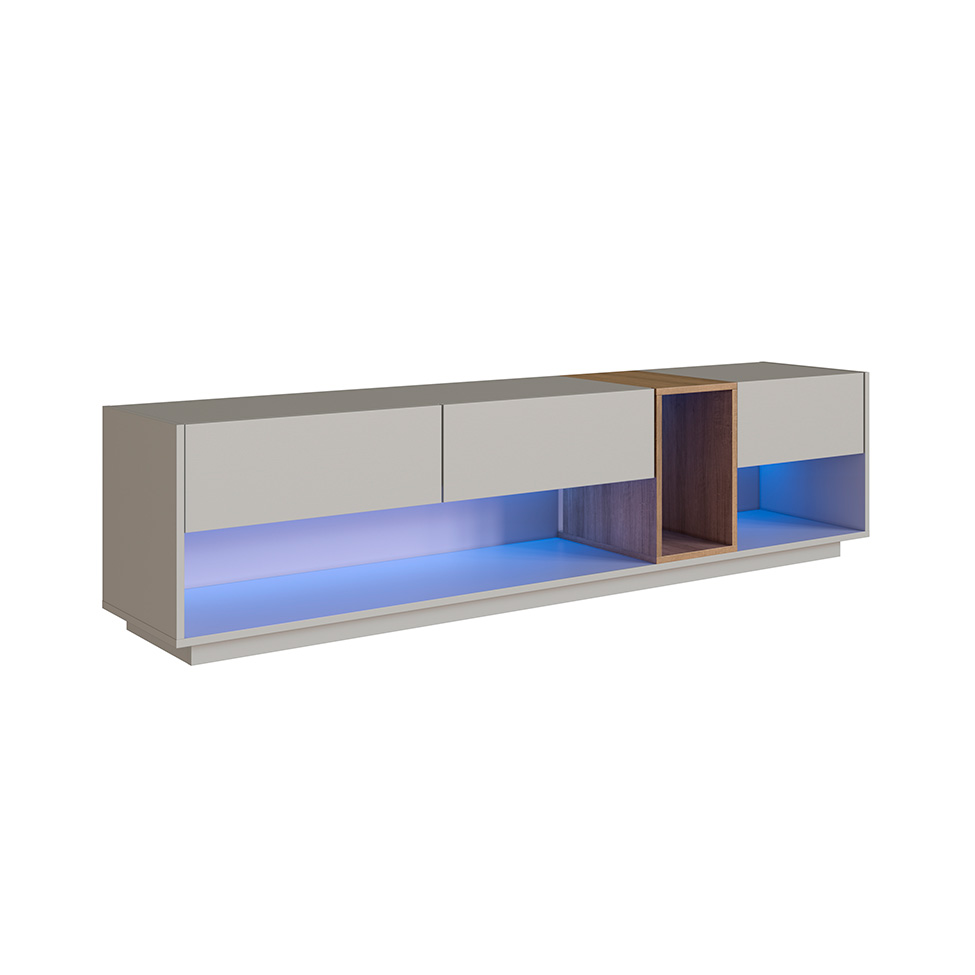 Rack para TV até 65 Polegadas Violet com LED 3 GV Arenas e Mel