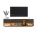 Rack para TV até 65 Polegadas Violet com LED 3 GV Mel e Grafite