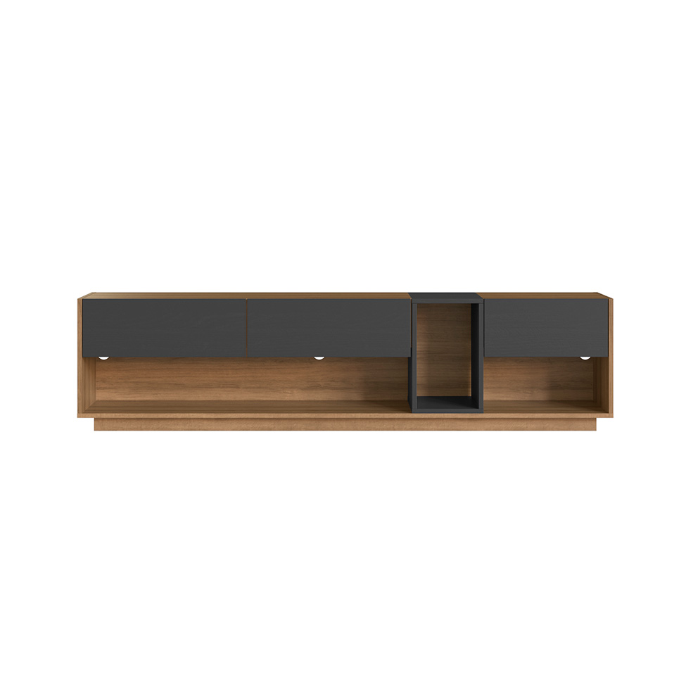 Rack para TV até 65 Polegadas Violet com LED 3 GV Mel e Grafite