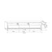 Rack para TV até 70 Polegadas Andorra com LED 3 GV Cedro e Off White