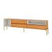 Rack para TV até 70 Polegadas Melin 100% MDF 3 Gavetas Freijó e Off White