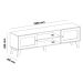 Rack para TV até 75 Polegadas Charlotte 2 PT Carvalho e Verde Menta 180 cm