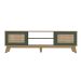 Rack para TV até 75 Polegadas Charlotte 2 PT Carvalho e Verde Menta 180 cm