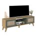Rack para TV até 75 Polegadas Charlotte 2 PT Carvalho e Verde Menta 180 cm