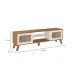 Rack para TV até 75 Polegadas Charlotte 2 PT Cinamomo e Off White