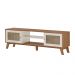 Rack para TV até 75 Polegadas Charlotte 2 PT Cinamomo e Off White