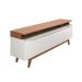 Rack para TV até 75 Polegadas Flynt 3 PT Off White e Canela 184 cm