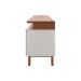 Rack para TV até 75 Polegadas Flynt 3 PT Off White e Canela 220 cm