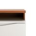 Rack para TV até 75 Polegadas Flynt 3 PT Off White e Canela 220 cm
