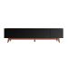 Rack para TV até 75 Polegadas Flynt 3 PT Preto e Natural 219 cm