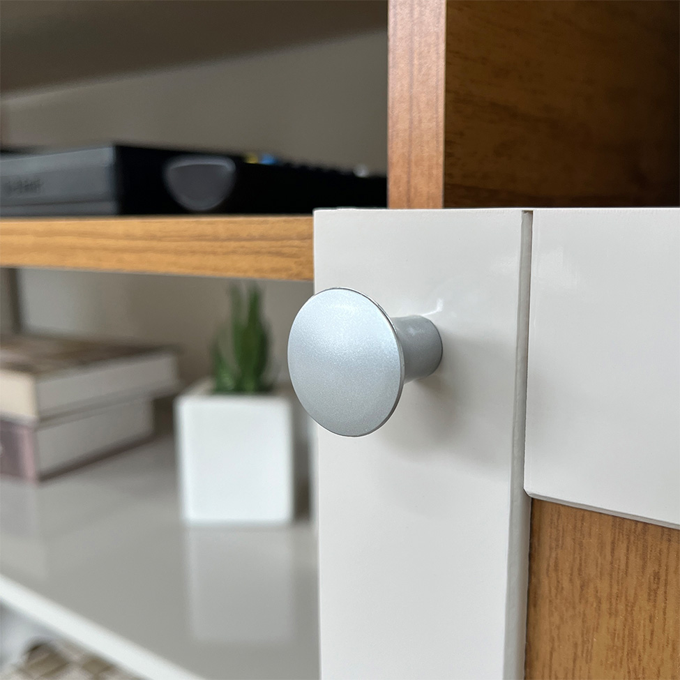 Rack para TV até 75 Polegadas Ipanema 2 PT Cinamomo e Off White