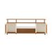 Rack para TV até 75 Polegadas Ipanema 2 PT Cinamomo e Off White