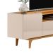 Rack para TV até 75 Polegadas Liam 3 PT Off White 180 cm