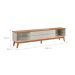 Rack para TV até 75 Polegadas Limit 2 GV Off White e Nature 219 cm