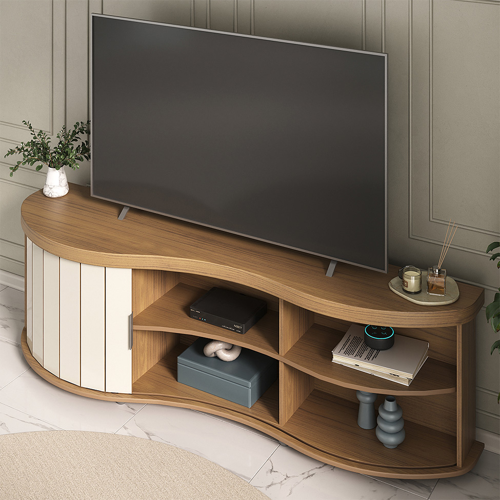 Rack para TV até 75 Polegadas Magnum Flex 1 PT Cinamomo