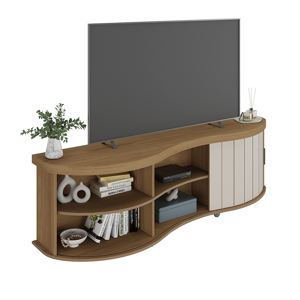 Rack para TV até 75 Polegadas Magnum Flex 1 PT Cinamomo