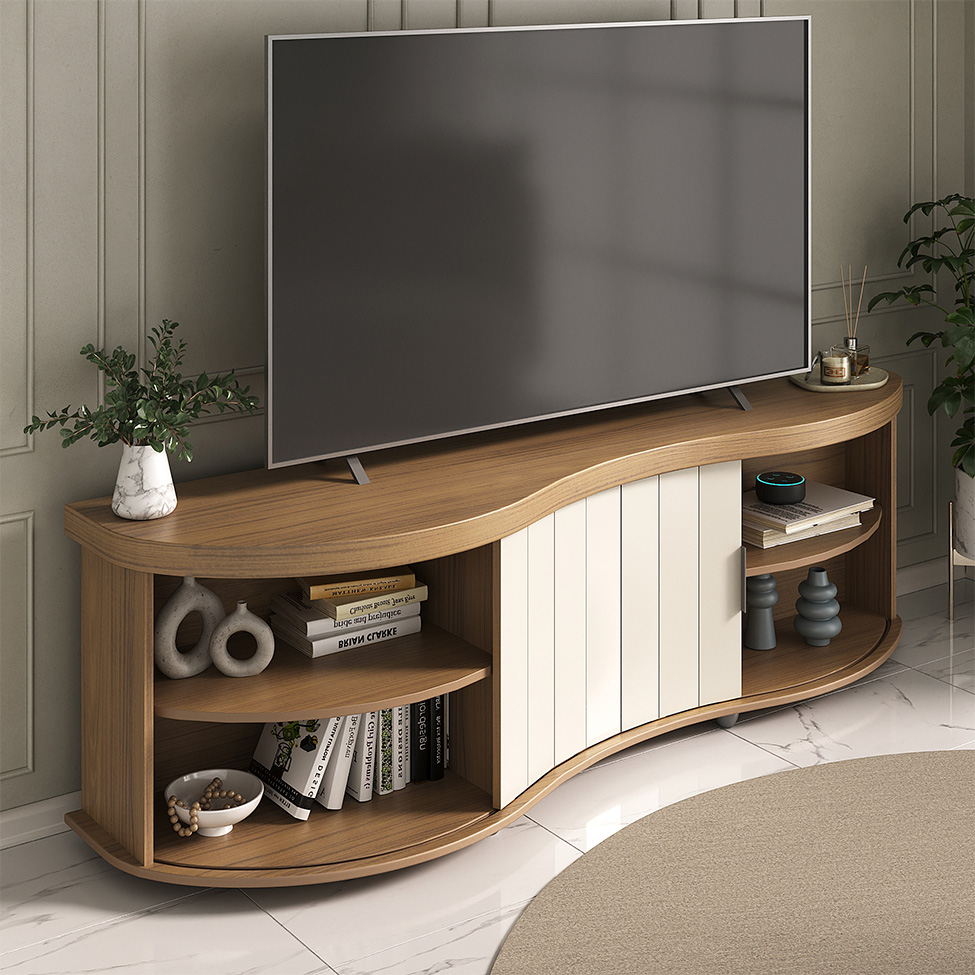 Rack para TV até 75 Polegadas Magnum Flex 1 PT Cinamomo
