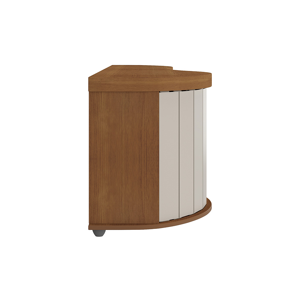 Rack para TV até 75 Polegadas Magnum Flex 1 PT Cinamomo e Off White