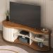 Rack para TV até 75 Polegadas Magnum Flex 1 PT Cinamomo e Off White